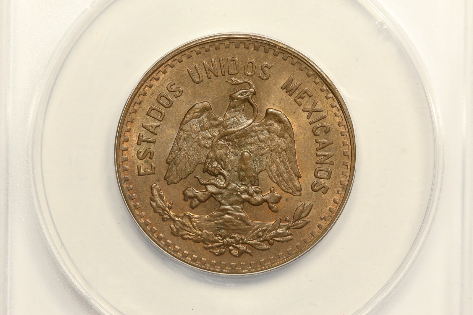 1927 Mexico 5 Centavos ANACS MS63RB