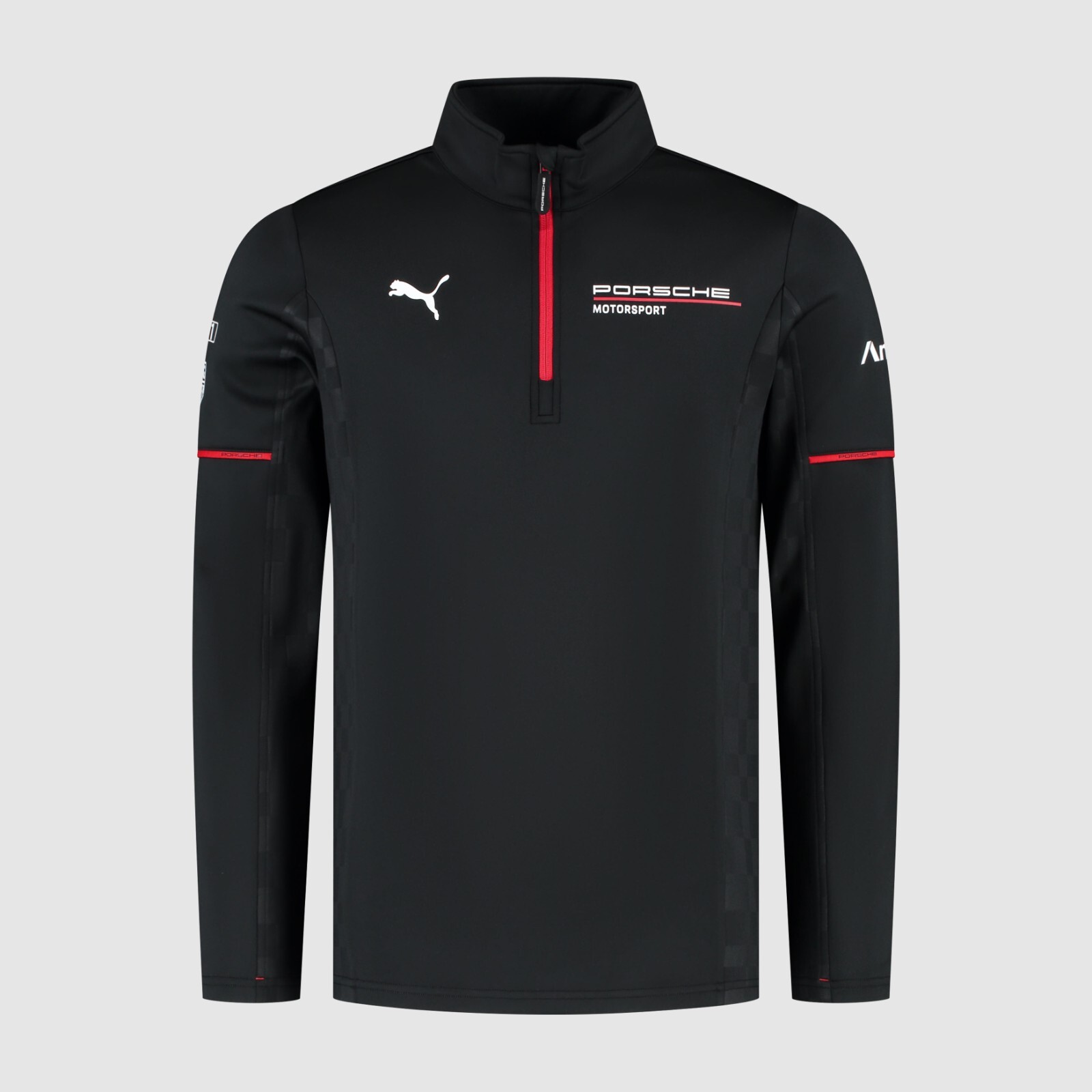Porsche Motorsport PUMA Team Le Mans 1/4 Zip Jumper Sweatshirt Black Official