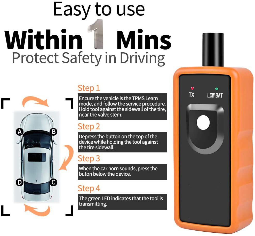 EL-50448 TPMS Relearn Learning Device For Holden GM Activation Training Reset