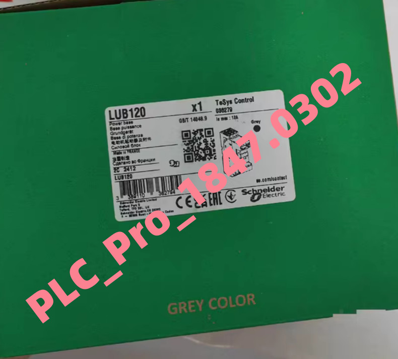 New Schneider LUB120 Advanced Power Base TeSys Ultra, 3P, 12A/690V  Fast ship
