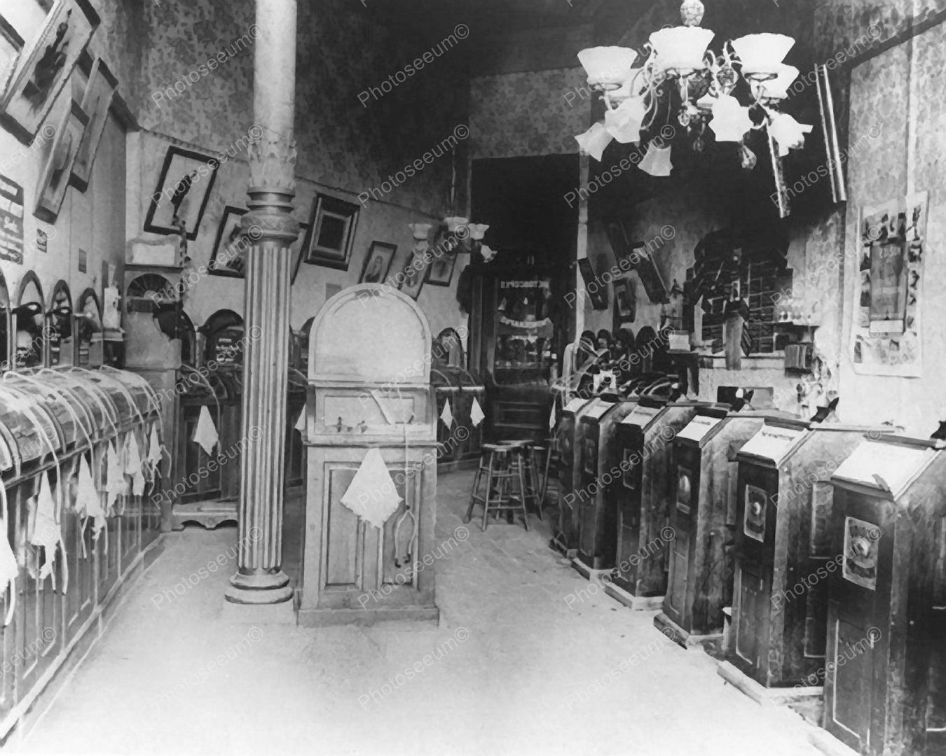 Phonograph Arcade 1900 Vintage 8x10 Photography Reprint