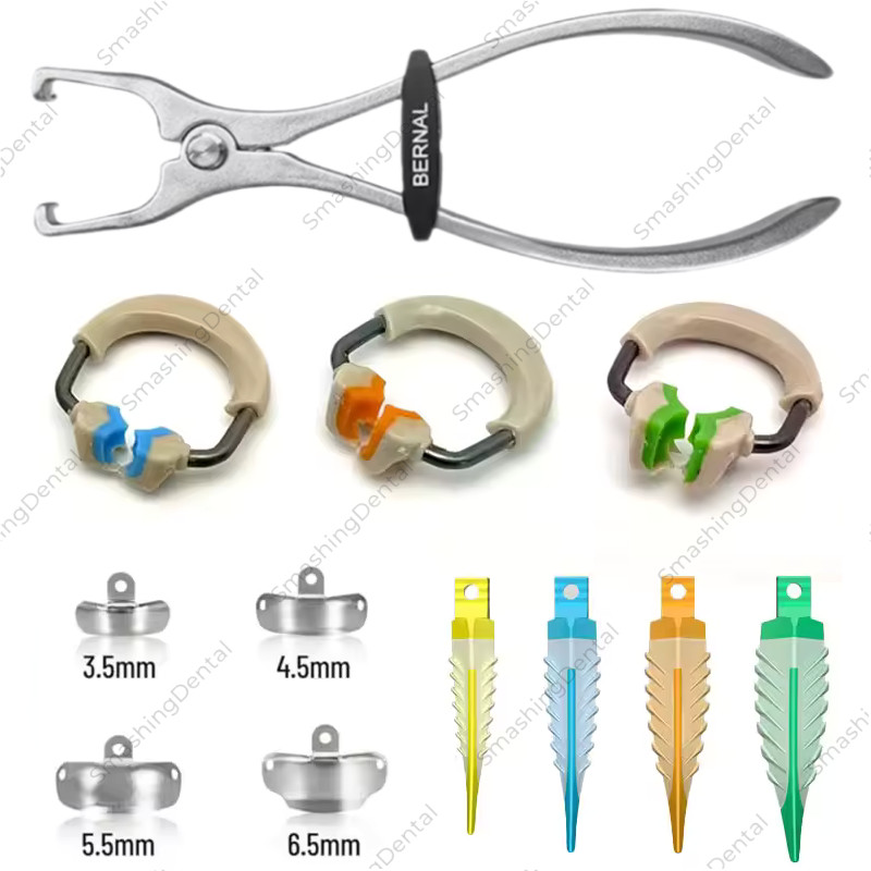 Dental Matrix Bands Ring Sectional Matrice Clamp Wedges Pliers Fit Garrison