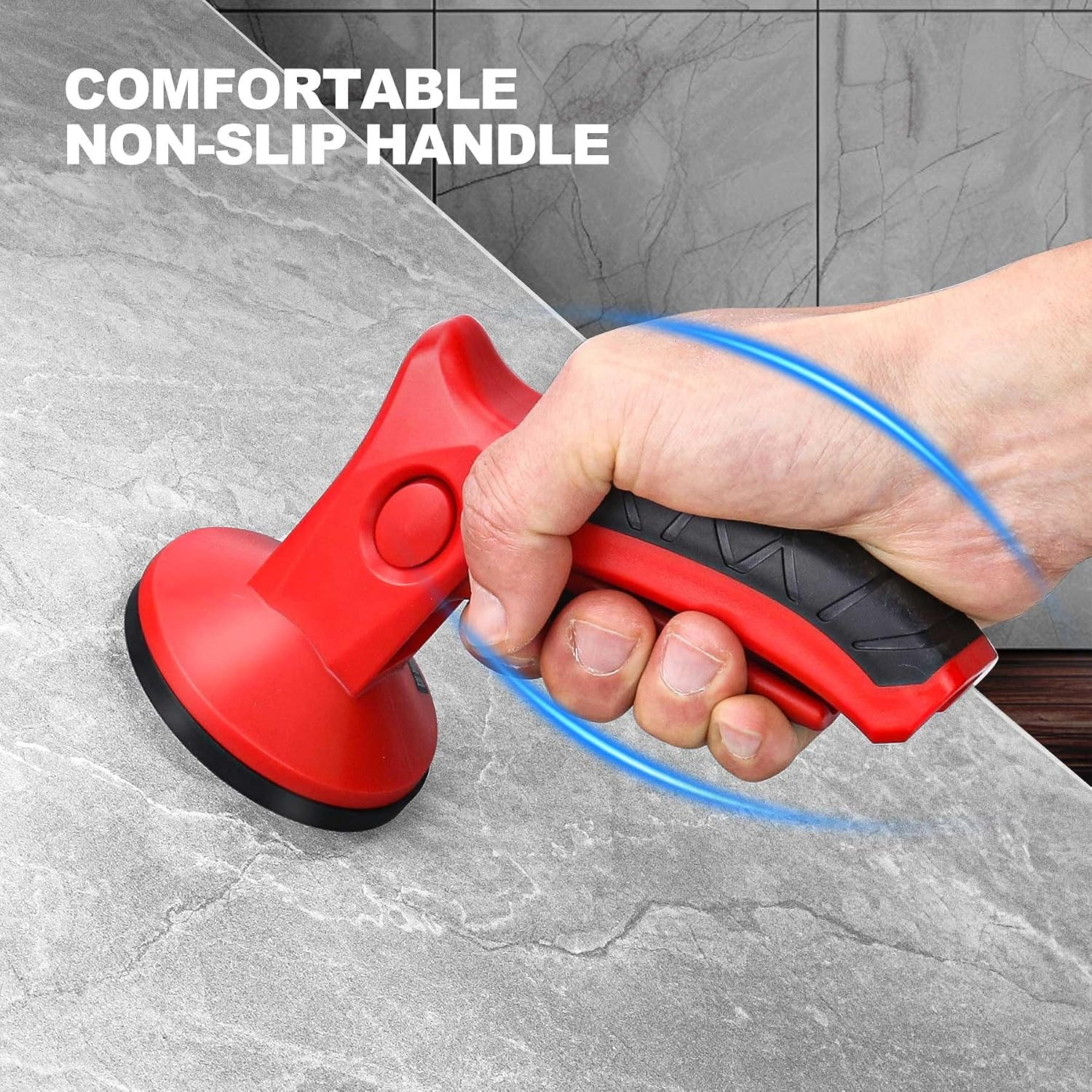 HAUTMEC 2 Pack Pistol Grip Suction Cup – Compact Suction Lifter with Quick Relea