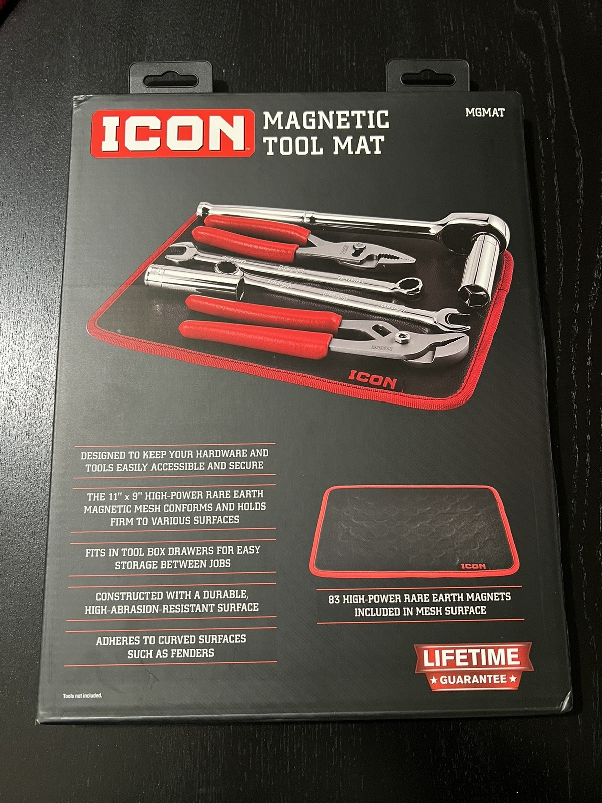 SEALED ICON Magnetic Tool Mat #70077 Strong Magnet Harbor Freight Tool Holder