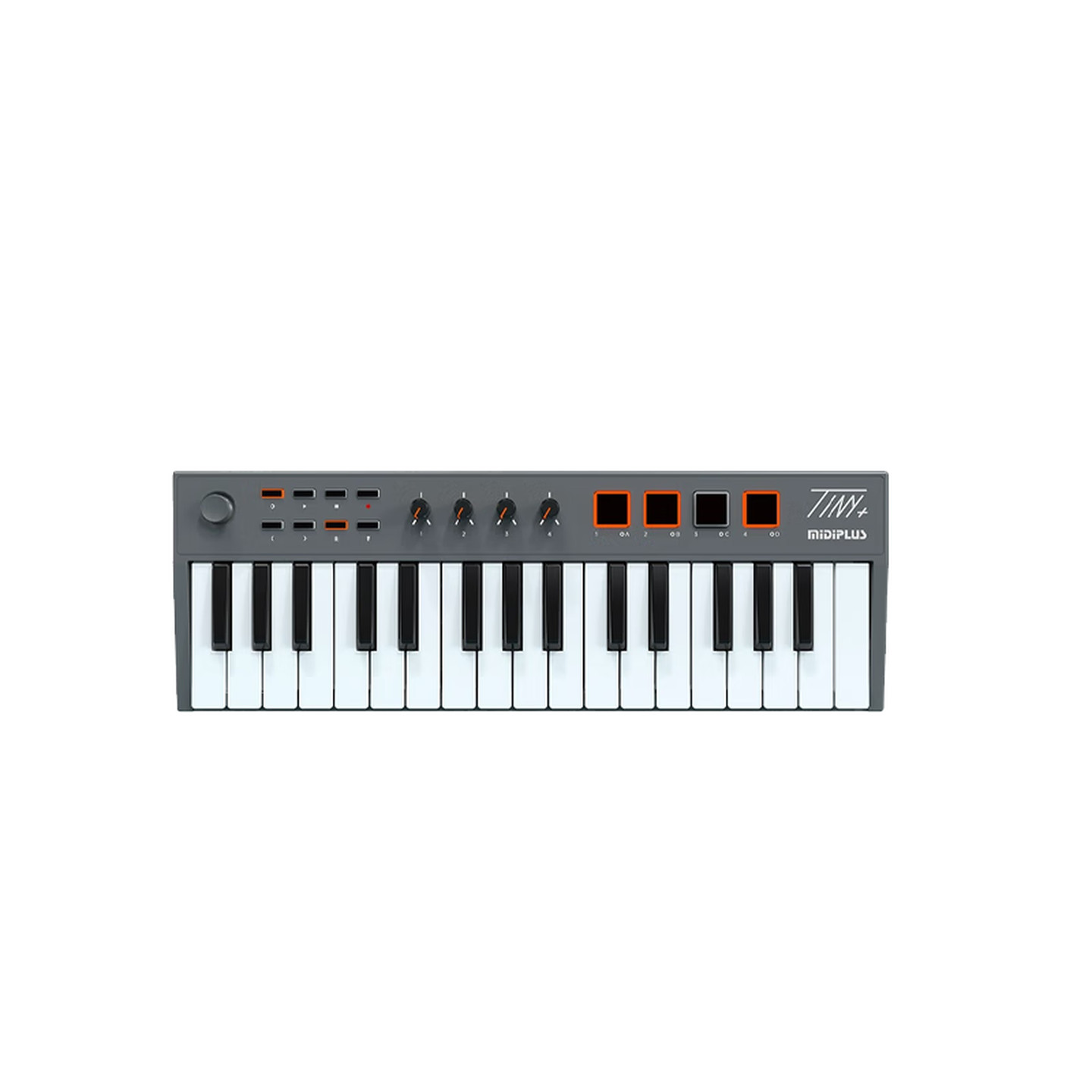 Midiplus TINY+ 32 Key USB MIDI Keyboard Drum Pad Knob Beat Maker Music Studio