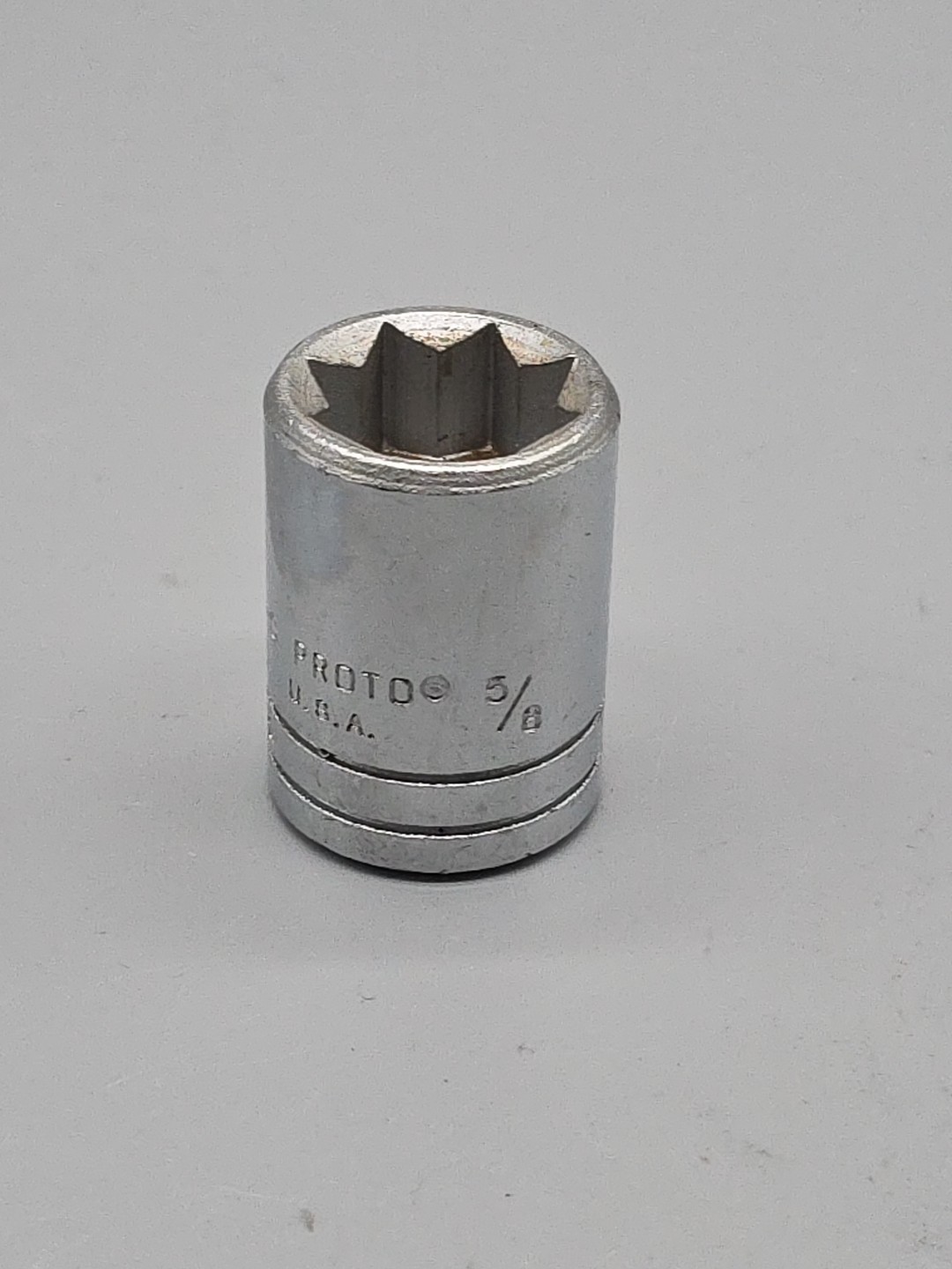 PROTO Tools 5420-S - 5/8" Chrome Socket 1/2" Drive 8 Point USA