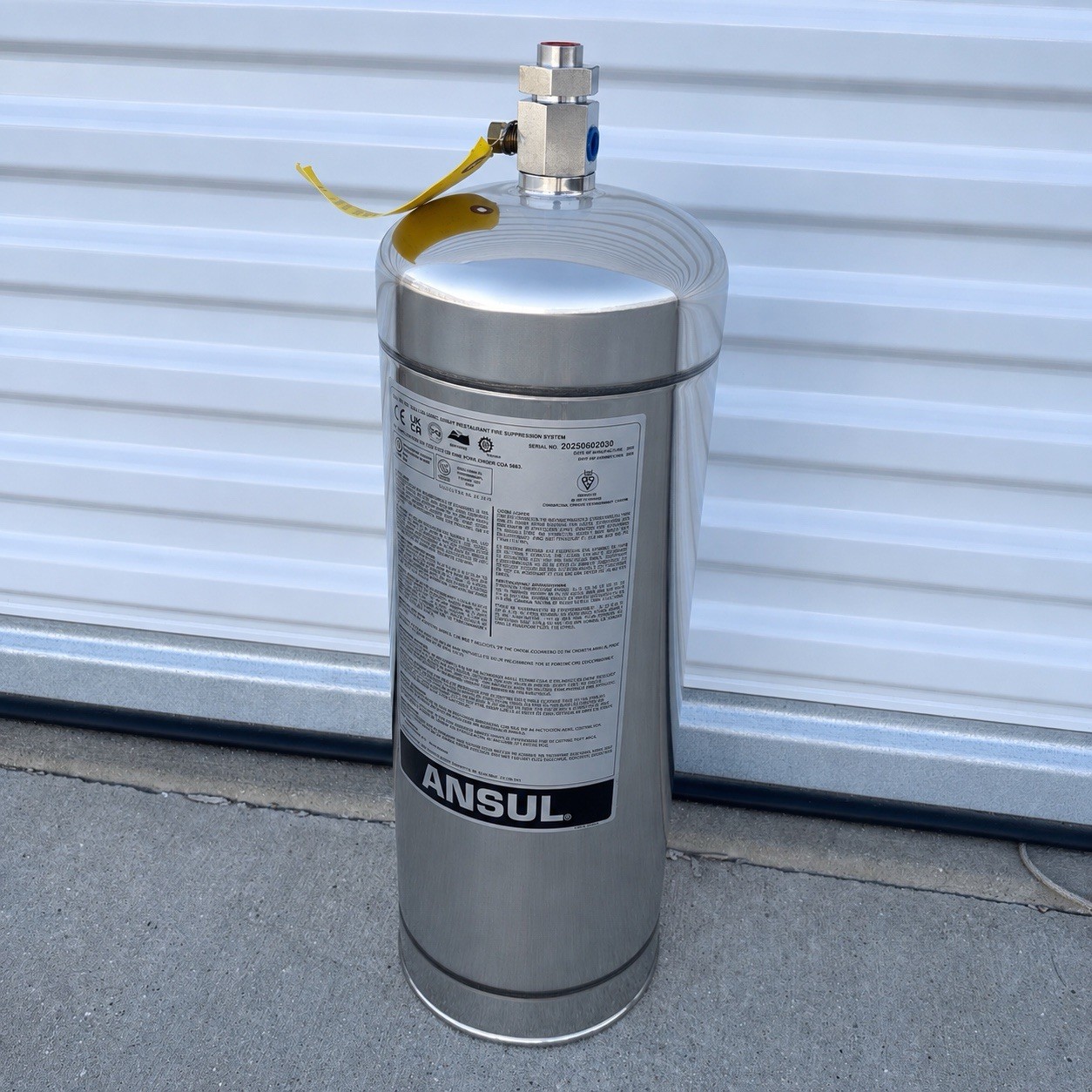 2025 3 Gallon Stainless Steel Tank Assembly for Ansul R-102 - (429862) New