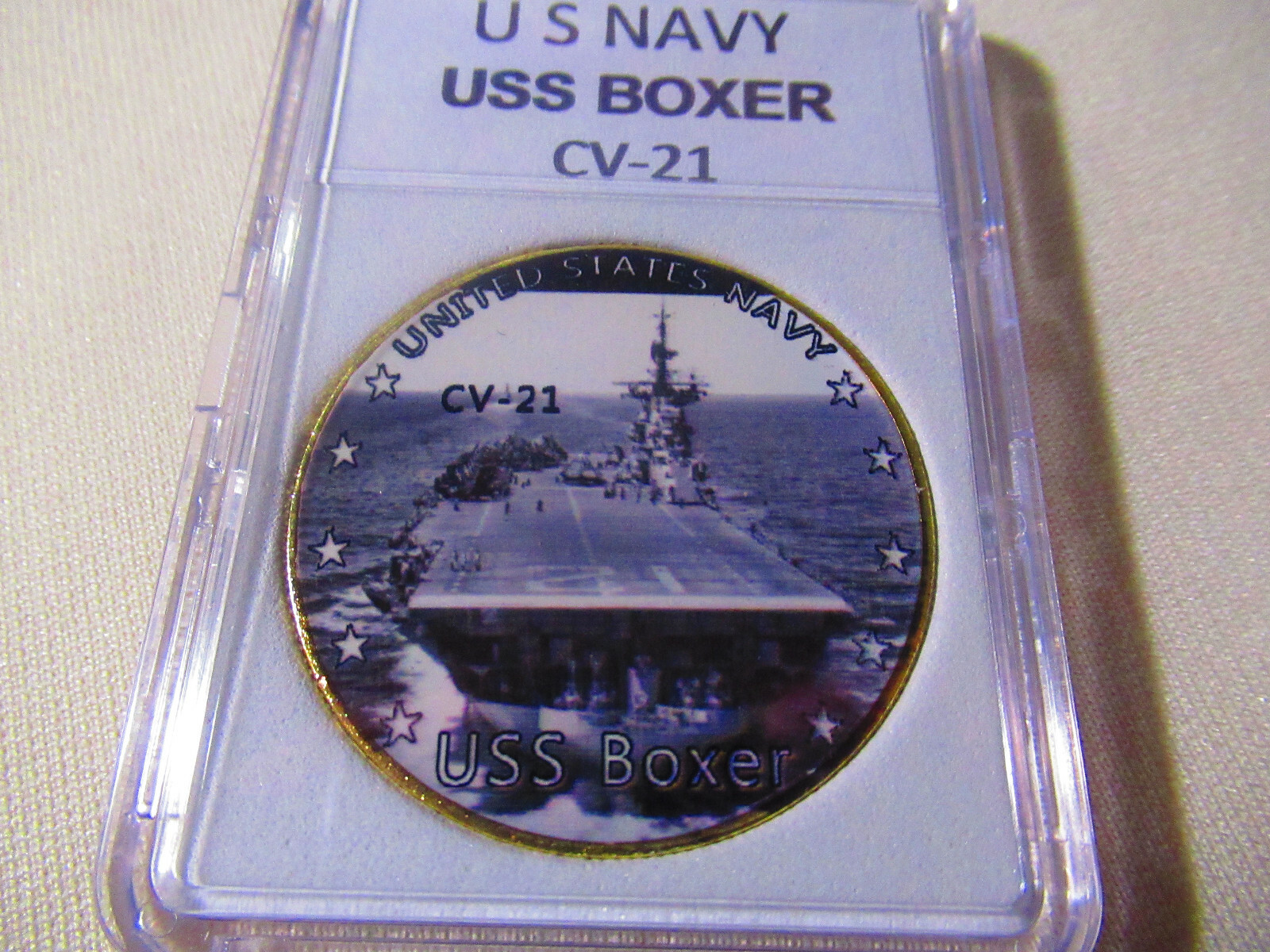 US NAVY - USS BOXER CV-21 Challenge Coin