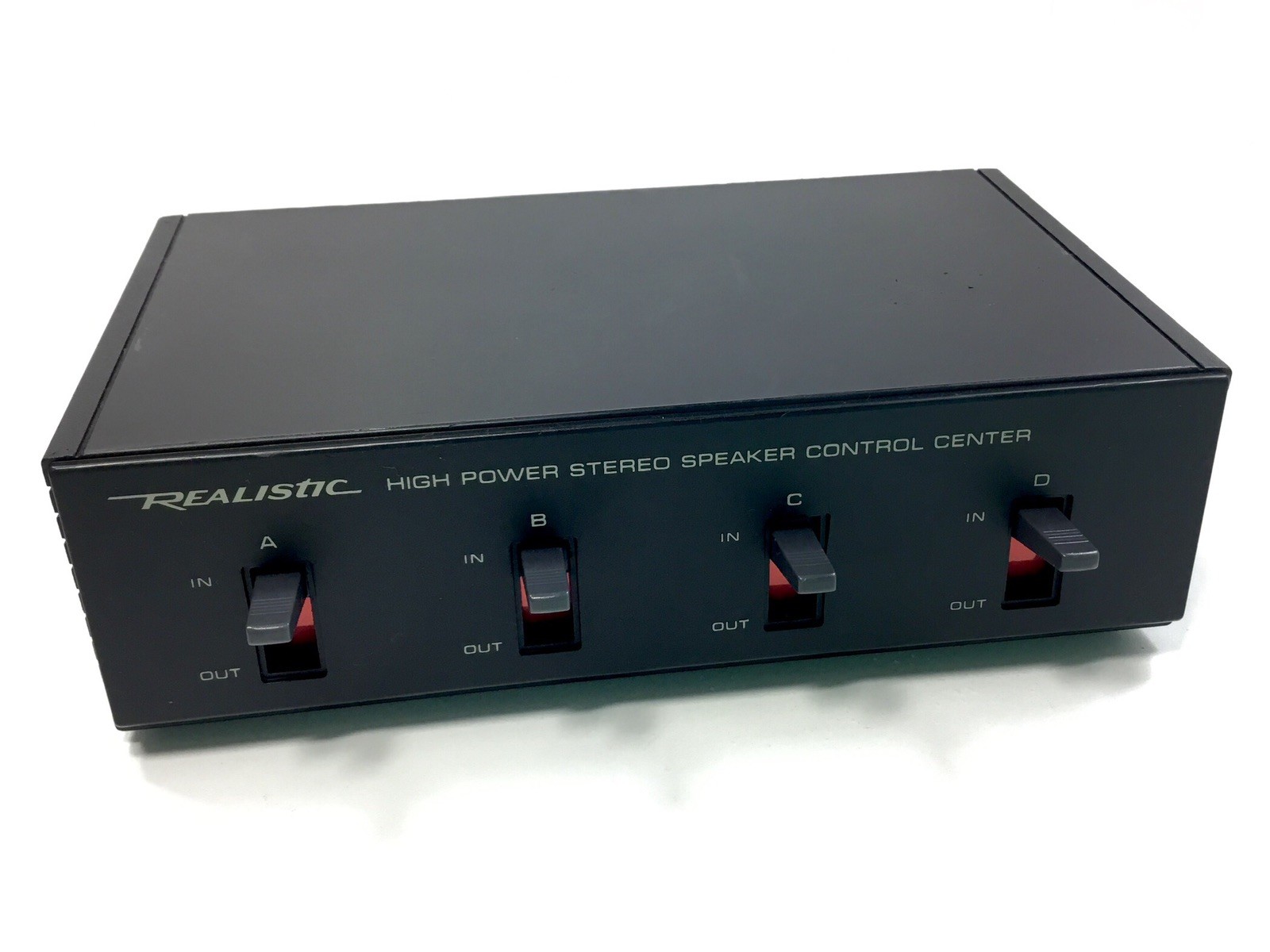 Vintage Realistic High-Power Stereo Speaker Control Center CAT. NO 40-136