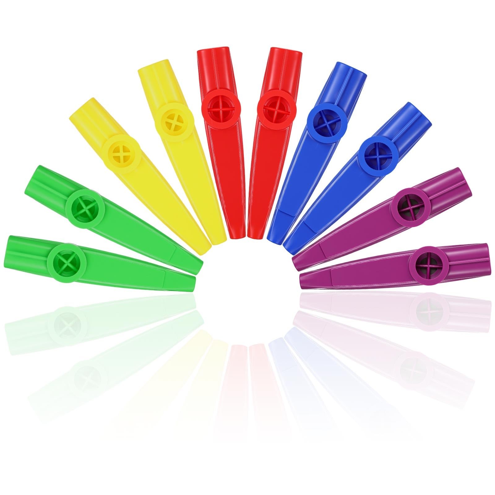 30 Bulk Colorful Plastic Kazoos - Kids & Adults Party Favors, Prizes