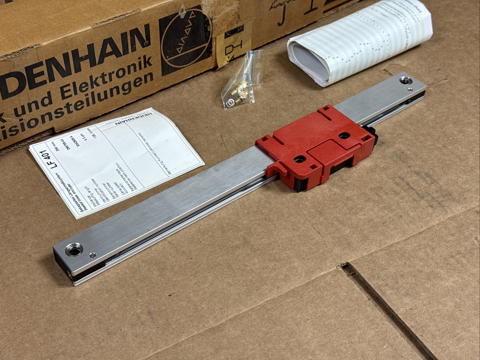 Heidenhain 295789-43 AE LF 401 250mm Linear Scale Encoder 296 585-01 FAST SHIP