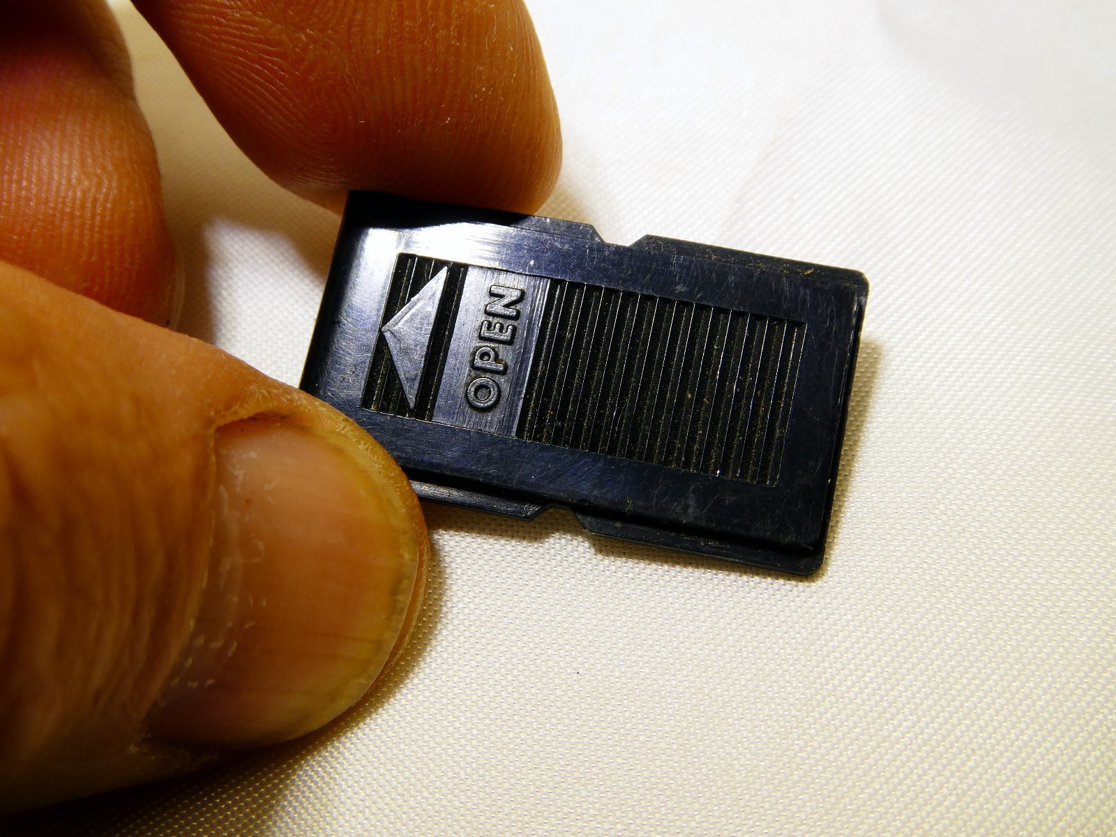 Flash Battery Door Cap for "Open"