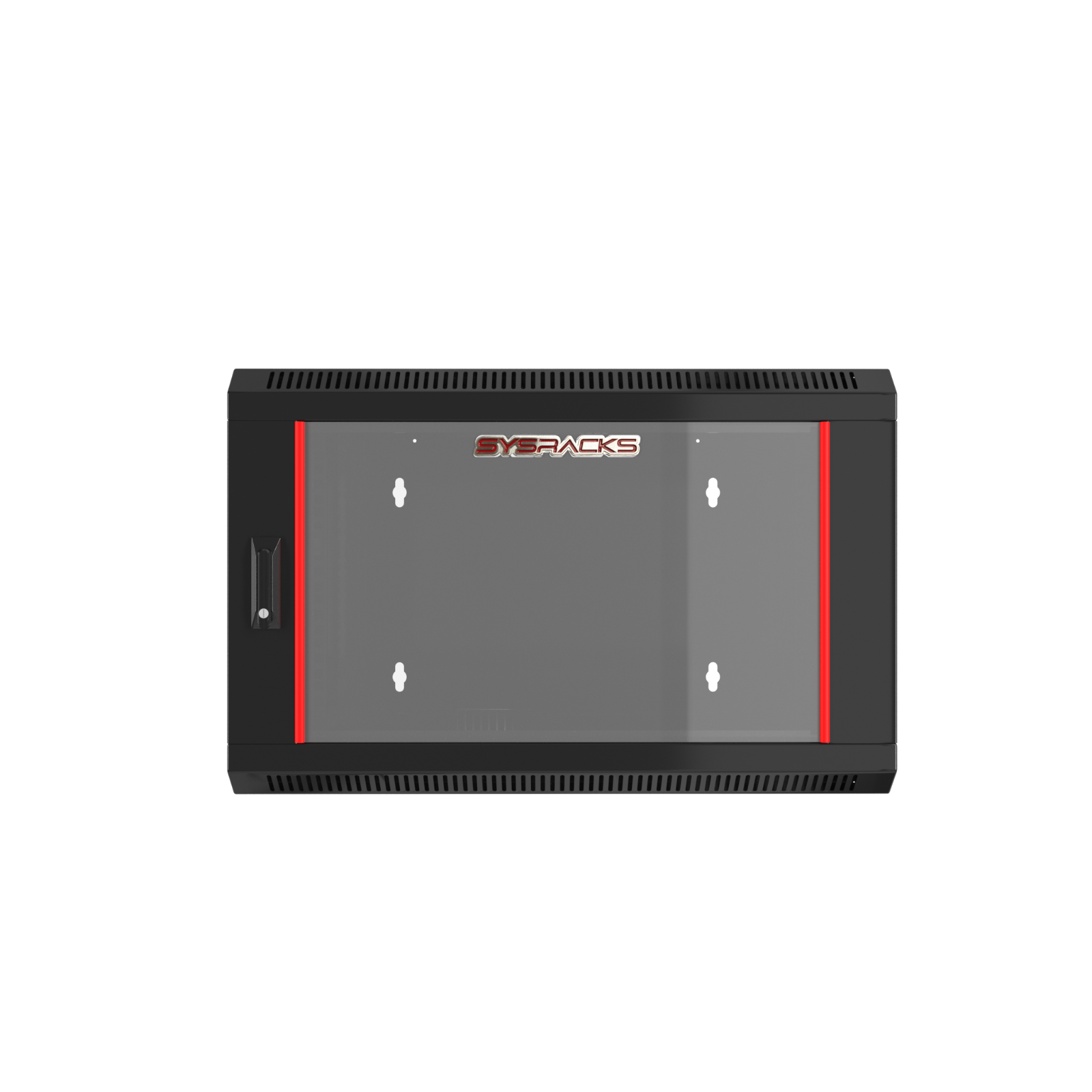 6U Wall Mount Server Cabinet Locking Networking Enclosure Data Rack Glass Door