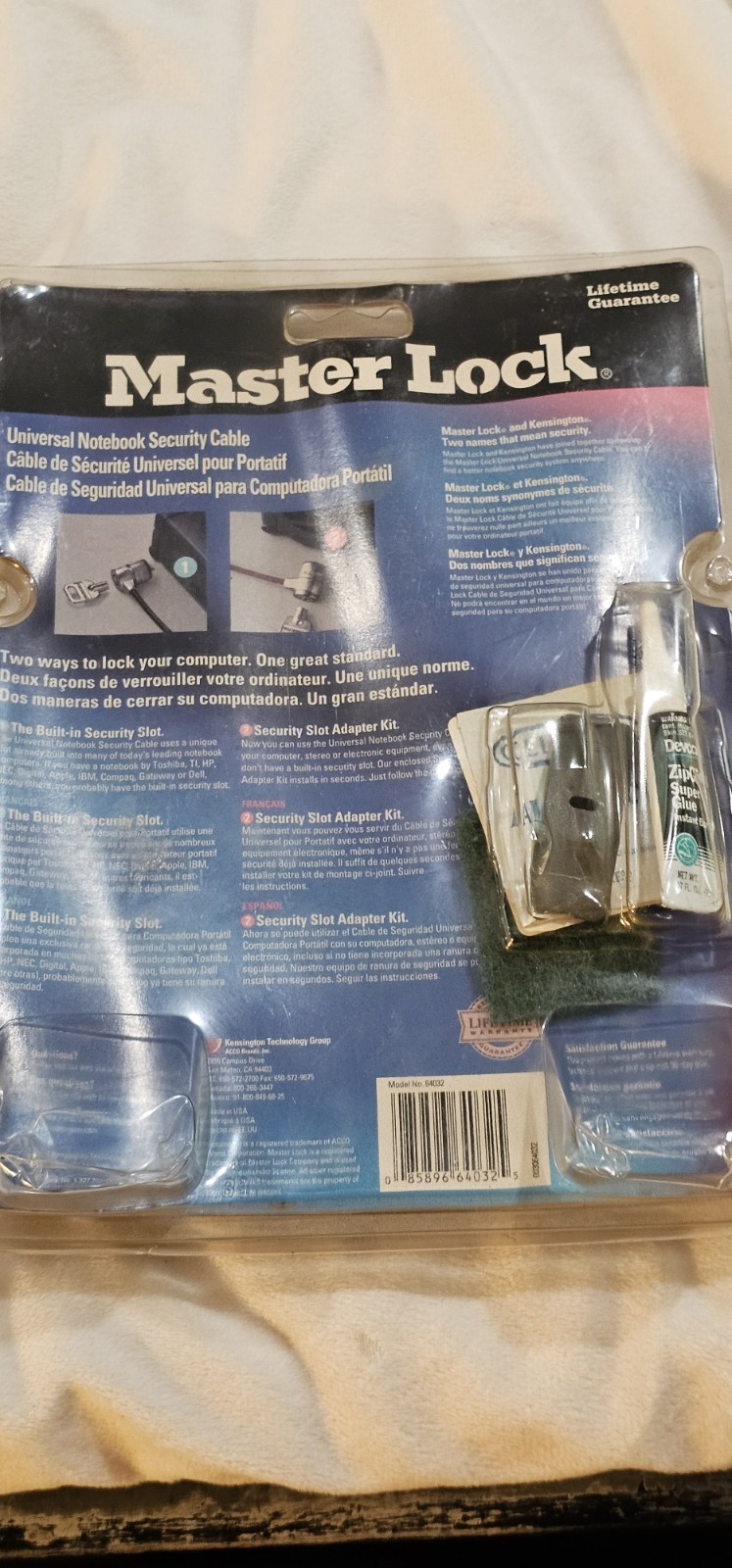 Master Lock Cable Universal Notebook Anti Theft Security Computers Locking