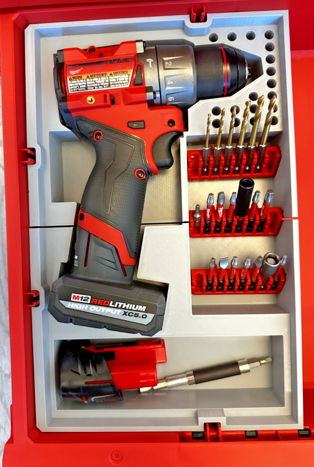 Milwaukee M12 Drill & Driver 3 Drawer Packout Inserts