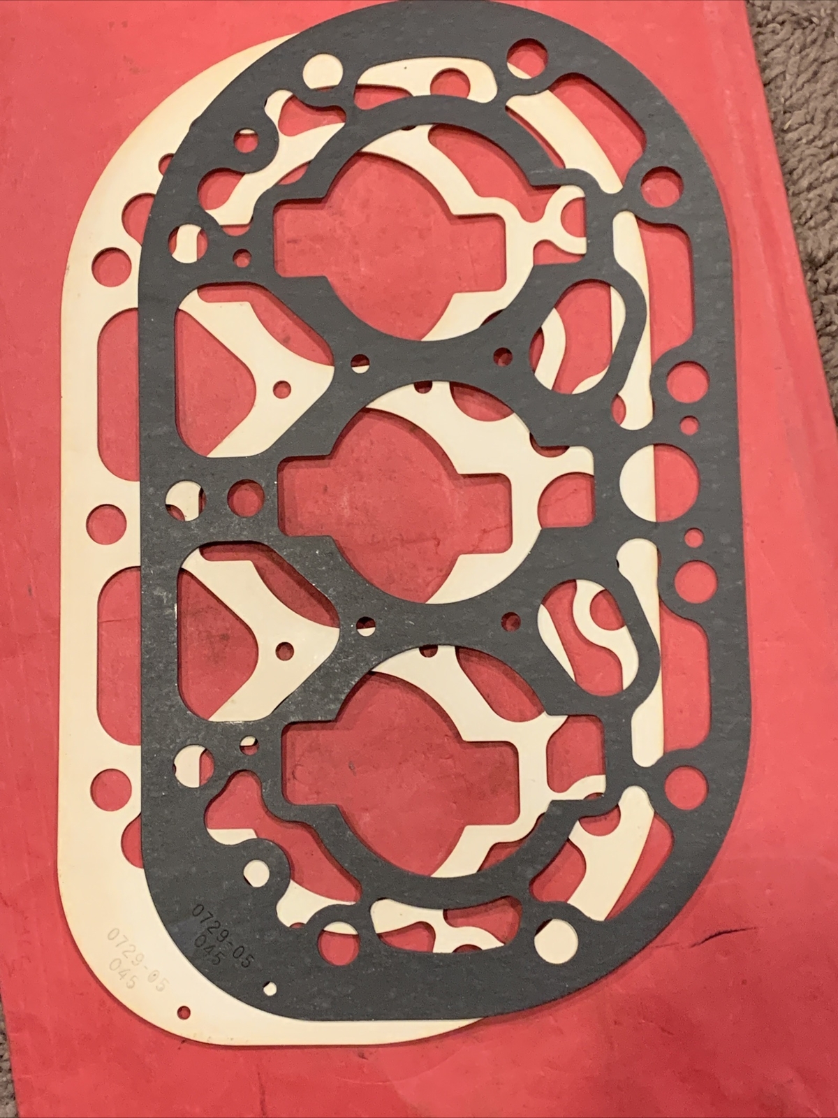 LOT OF 2 Copeland 020-0729-05 Valve Plate Gasket 3D 2.275" Bore? Laser Reed NOS