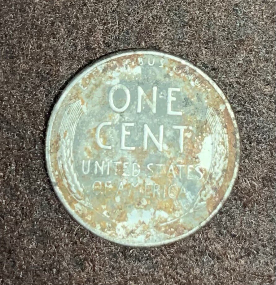 1943 Steel 1C Lincoln Cent No Mint Mark