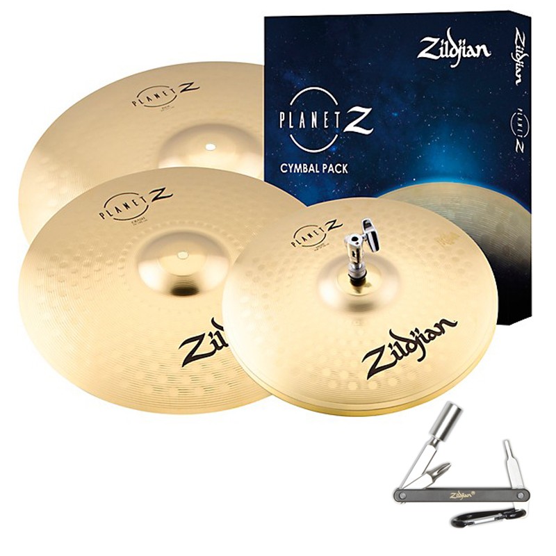 Zildjian ZP4PK Hats/Crash/Ride Planet Z Complete (14H, 16C, 20R) Cymbal Set ZKEY