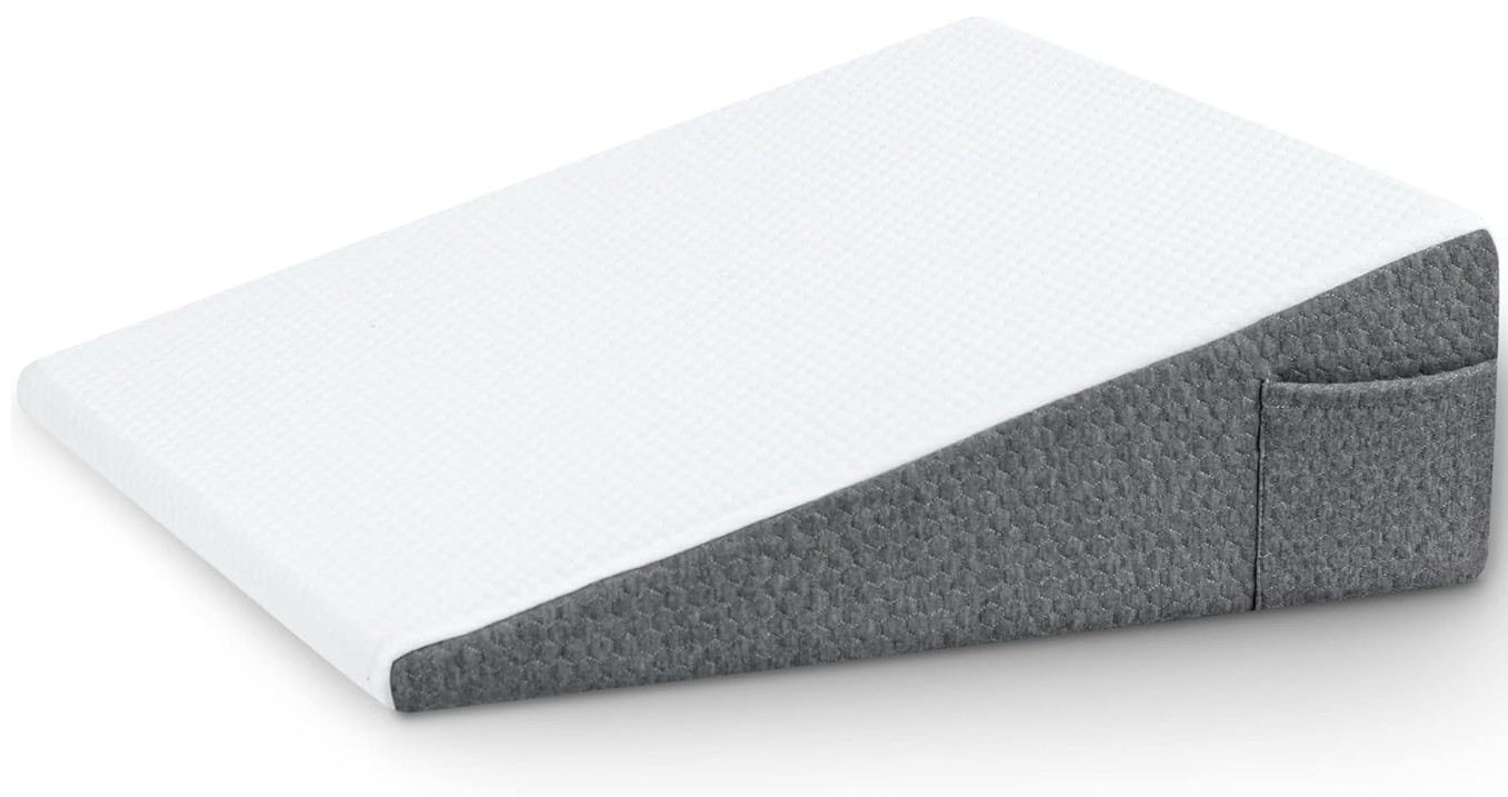 Wedge Pillow with Foam Top for Sleeping,Reading and Rest, 8 Inch Elevated Supp..