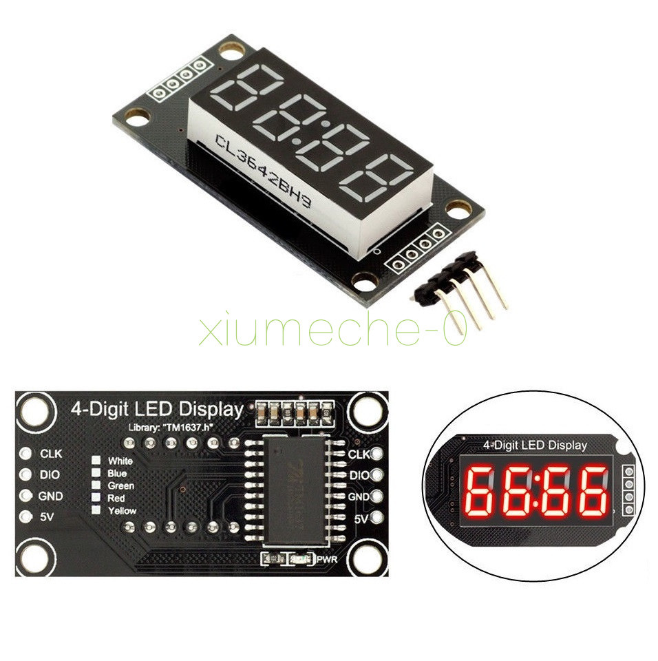 0.56 Inch 4-Bits TM1637 Red Digital LED Display Clock Tube Display F Arduino M8