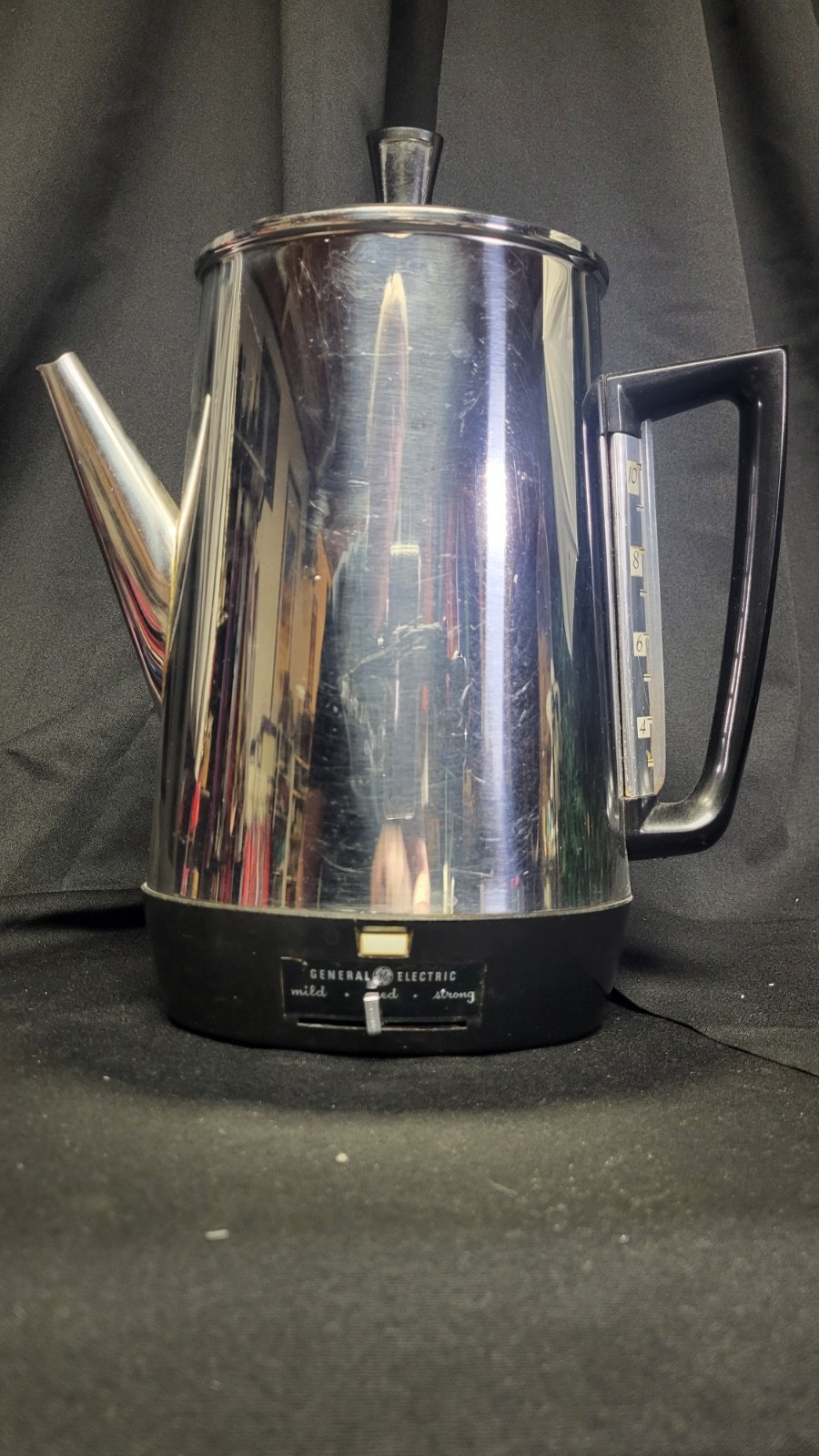 Vintage General Electric Perculator Stainless Steel 10 Cup