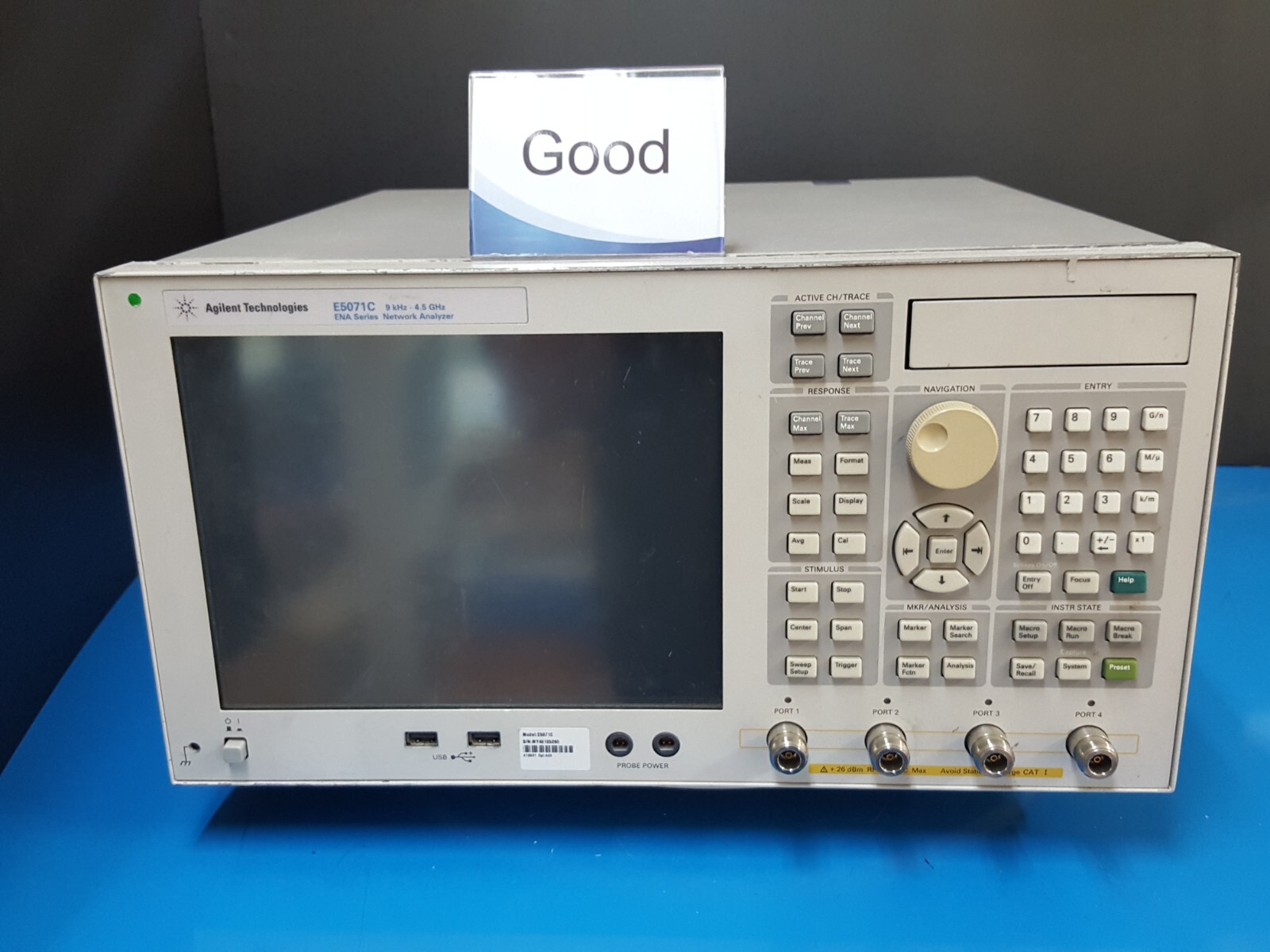 Agilent E5071C: Network Analyzer, 100kHz-4.5GHz, W/Opt. 440 (5285)
