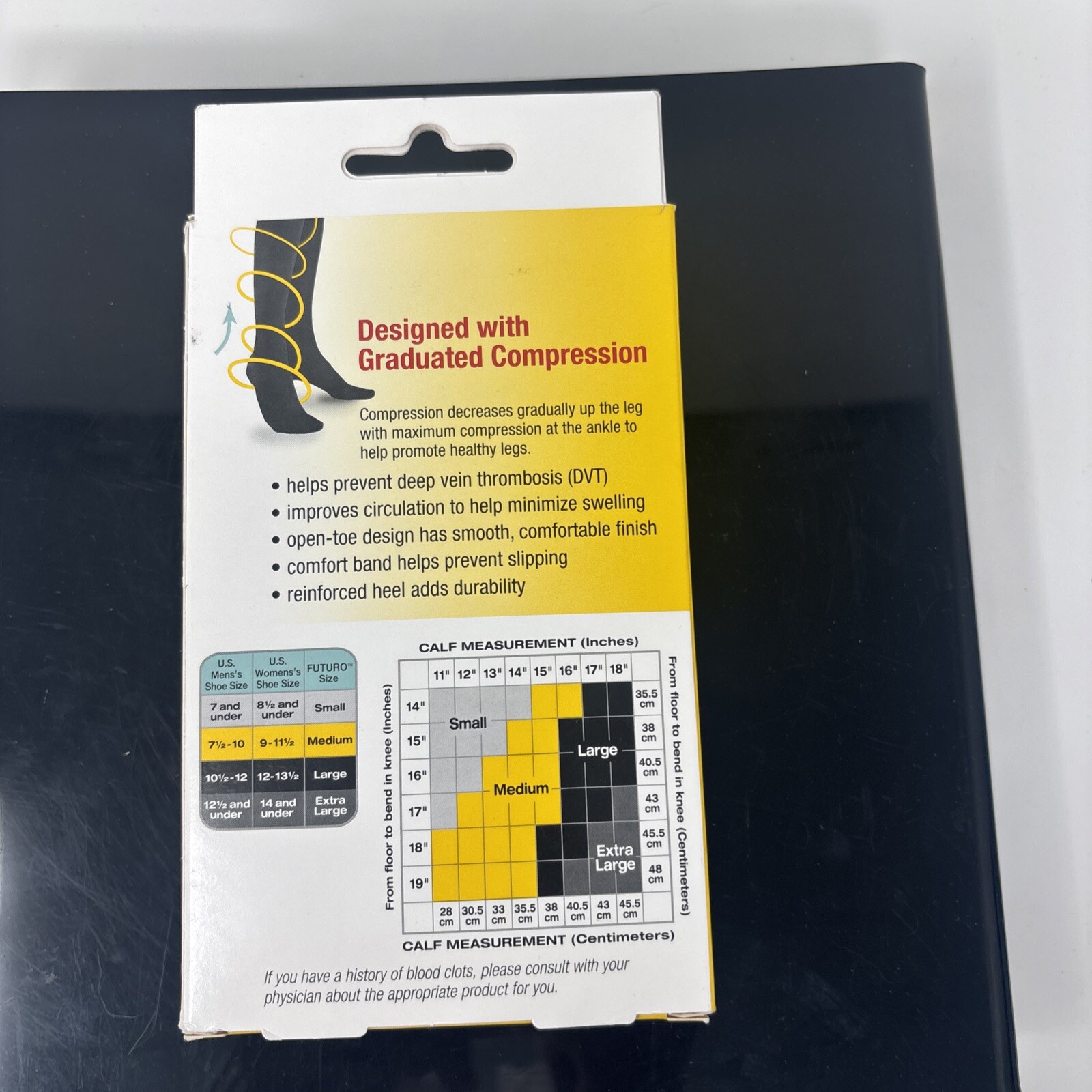 3M future Medical Compression Open Tor Knee Length Sticking -Medium