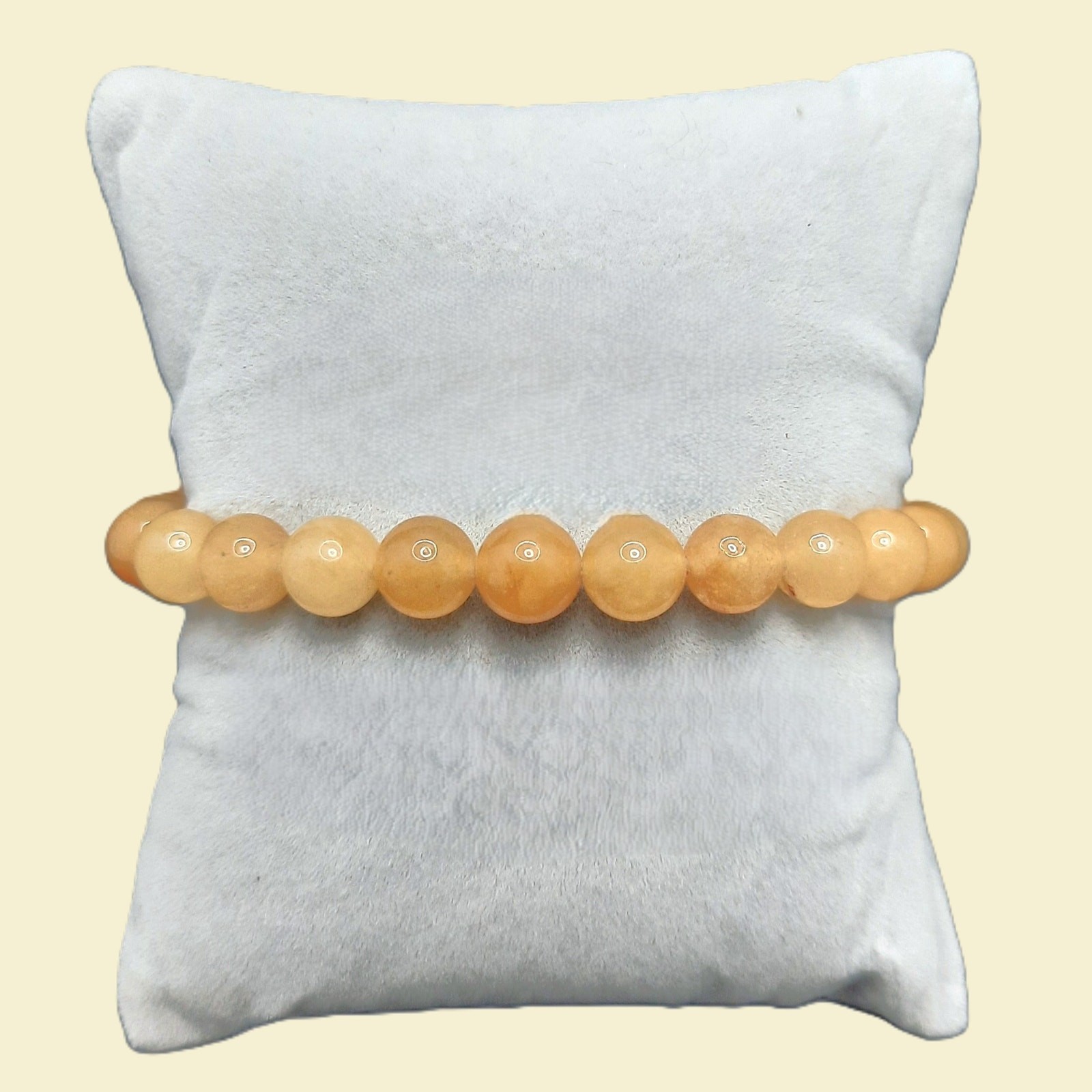 Artisan Yellow Aventurine Beaded Bracelet Gemstone Stretch Stackable Unisex New