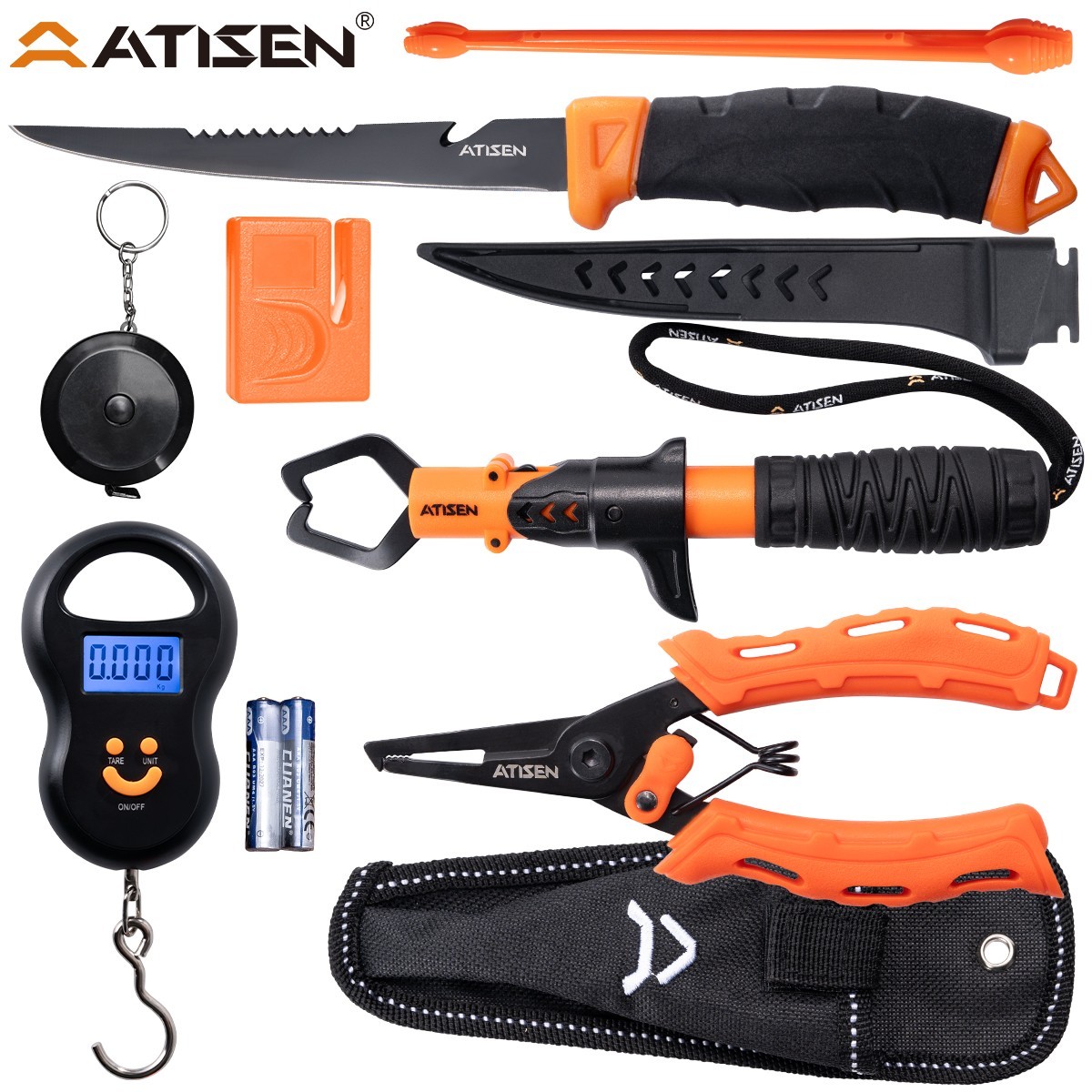 Outdoor Kit Scales Fishing Pliers Fish Controllers Fishing Equipment Set