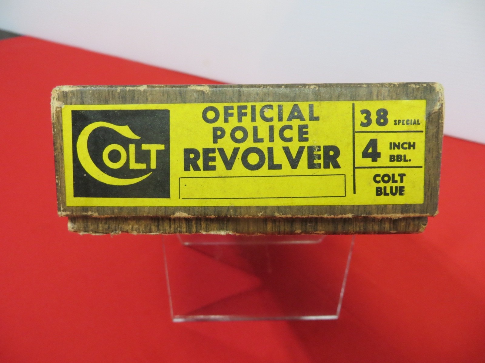 Colt Official Police Revolver Box  .38 Cal, 4in Barrel