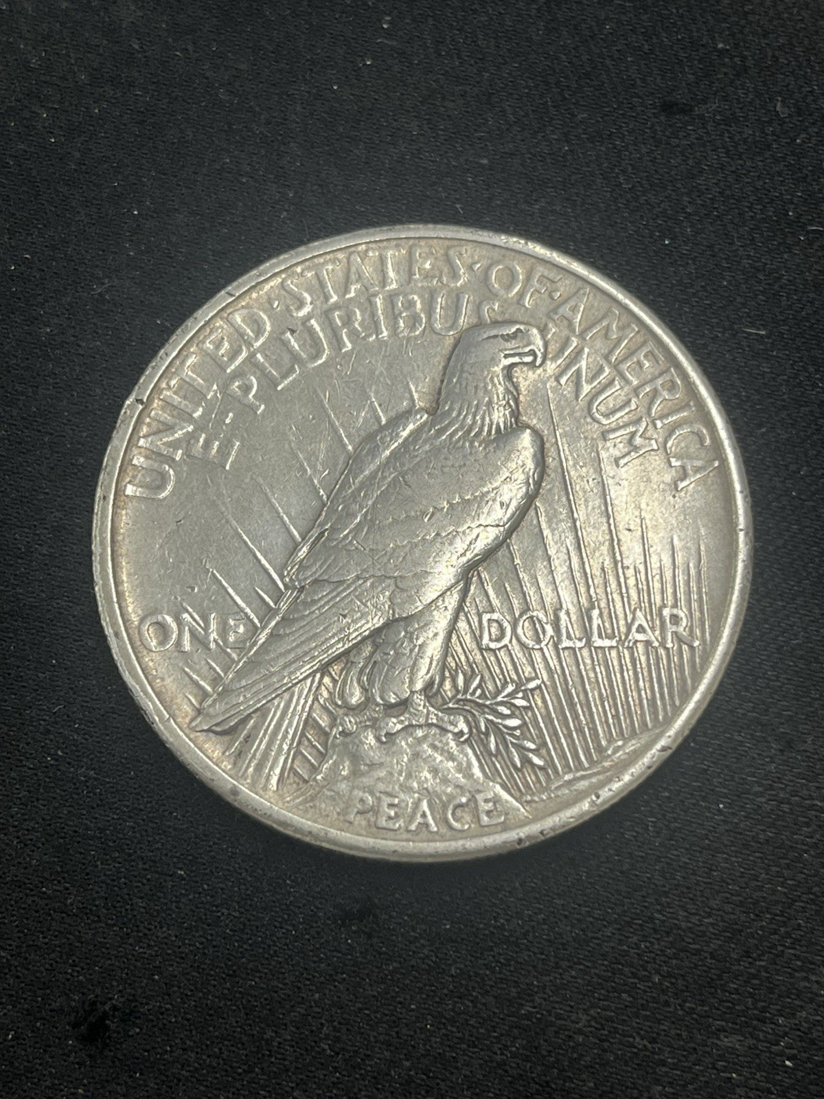 1921 Peace US Silver Dollar - 90% Key Date!