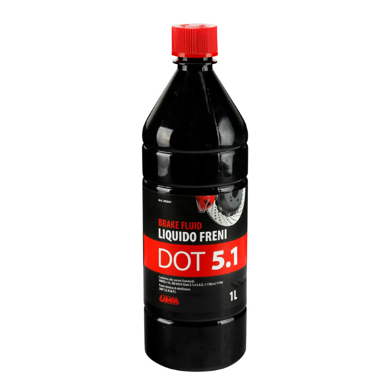 BRAKE FLUID DOT 5.1 MOTORCYCLE CAR OIL FLUID 1000ML PERFORMANCE LAMP