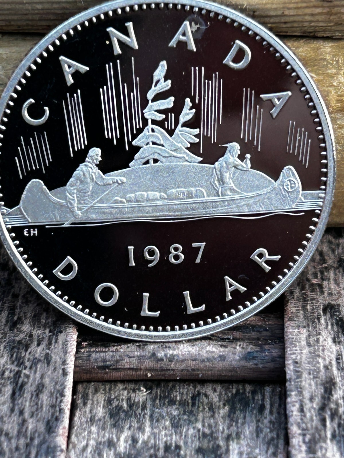 1987 Canada One Dollar Proof - Sharp Voyageur Dollar! - Elizabeth II REF L 97