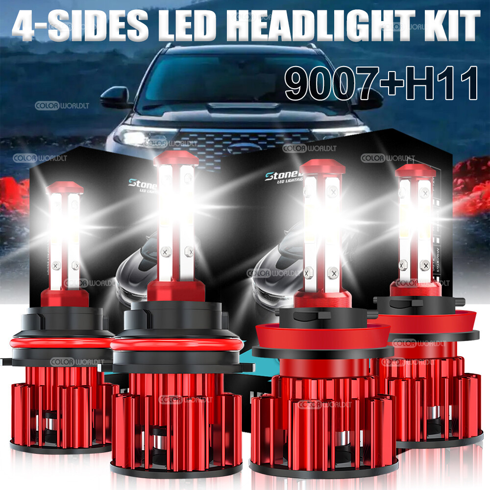 For Nissan Frontier 2005-2019 6500K LED Headlight High Low Fog Light Bulbs Combo