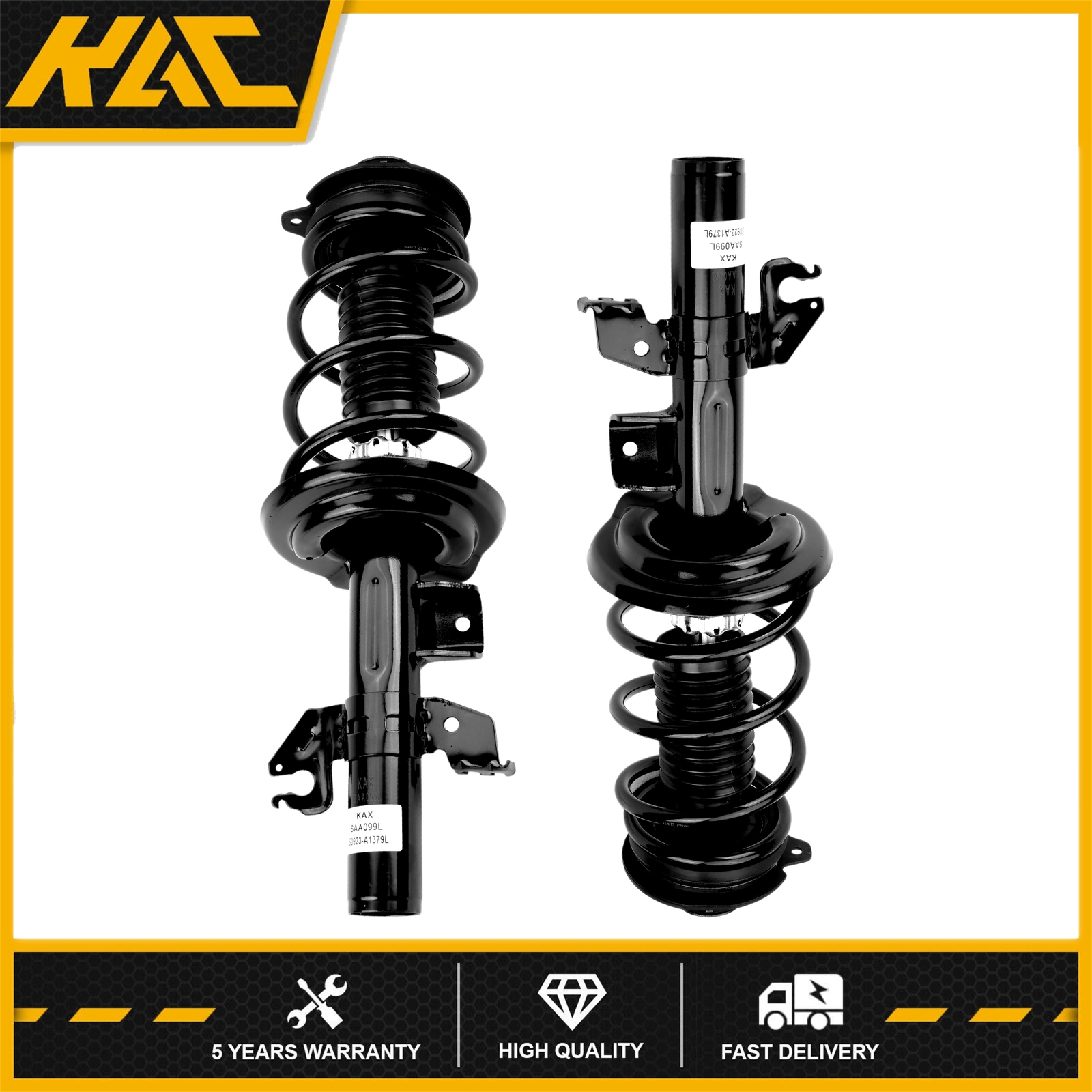 For Dodge Dart 2013 2014-2016 Front Complete Struts Shocks Springs Assembly 2pcs