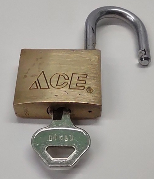 Ace Padlock Brass Hardened