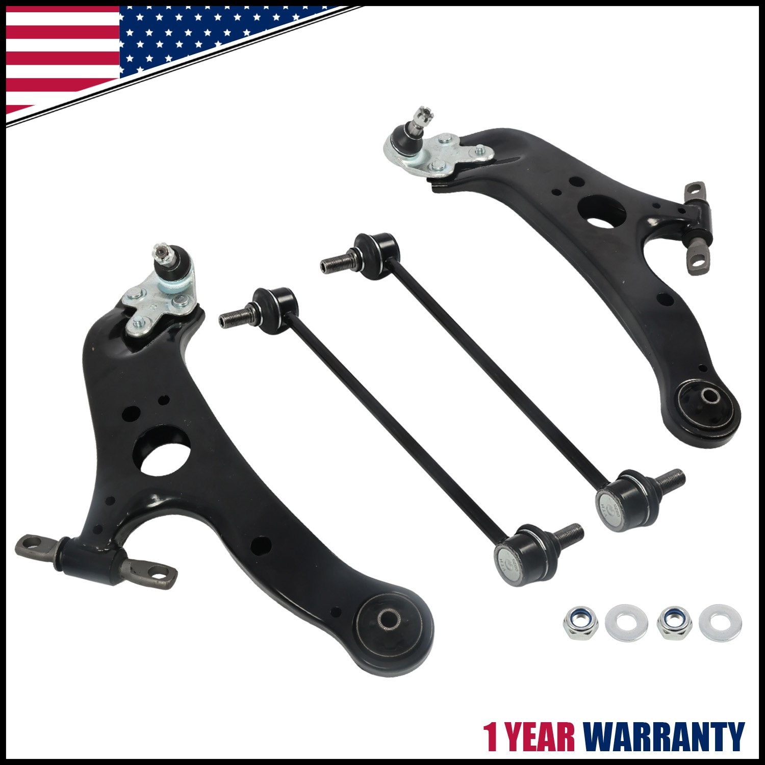 2pcs Front Lower Control Arm w/ Ball Joint for Toyota Sienna 2011-2020 3.5L V6