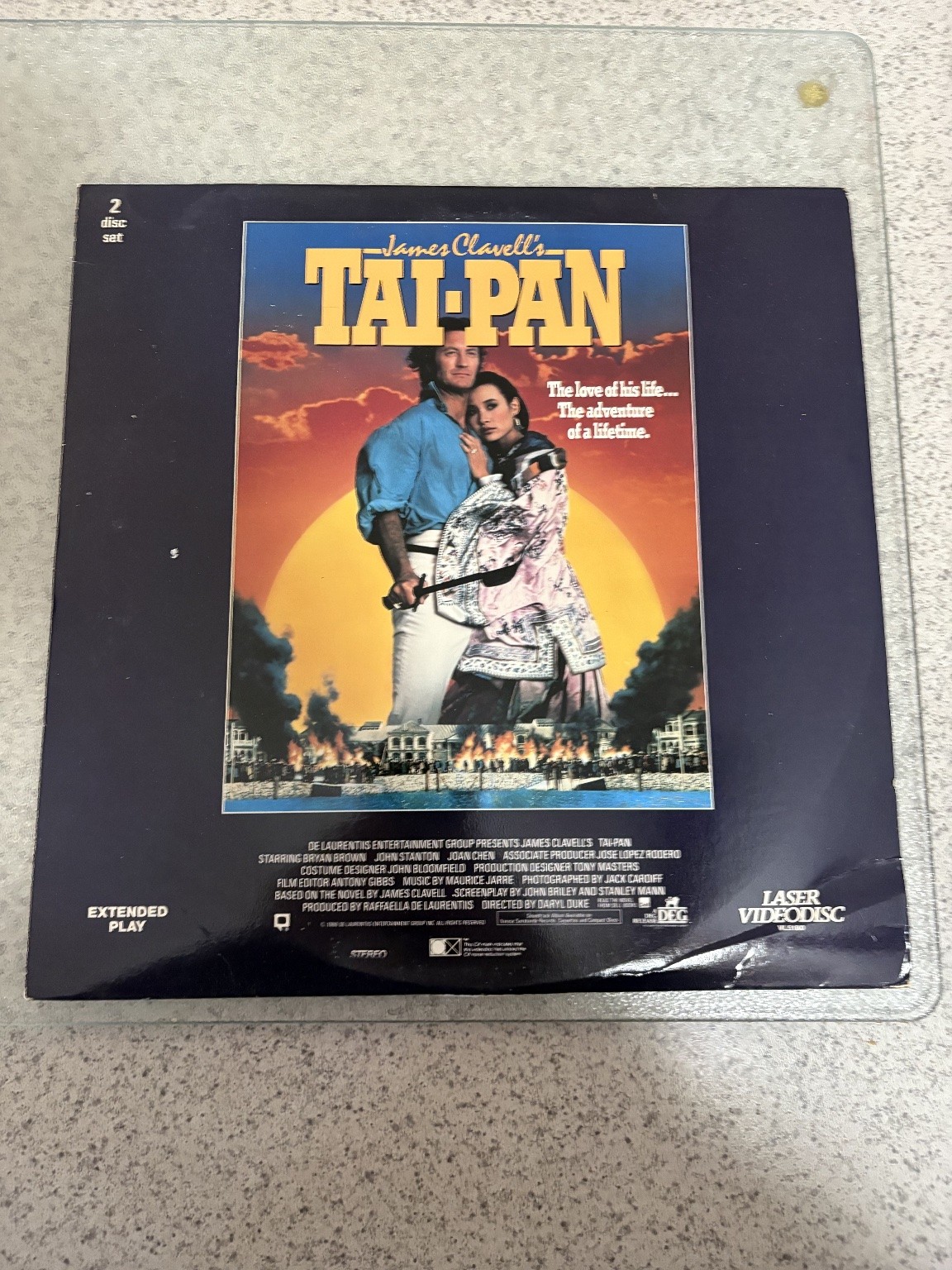 Tai-Pan LaserDisc 1986 Historical Drama Extended Play Vestron Video