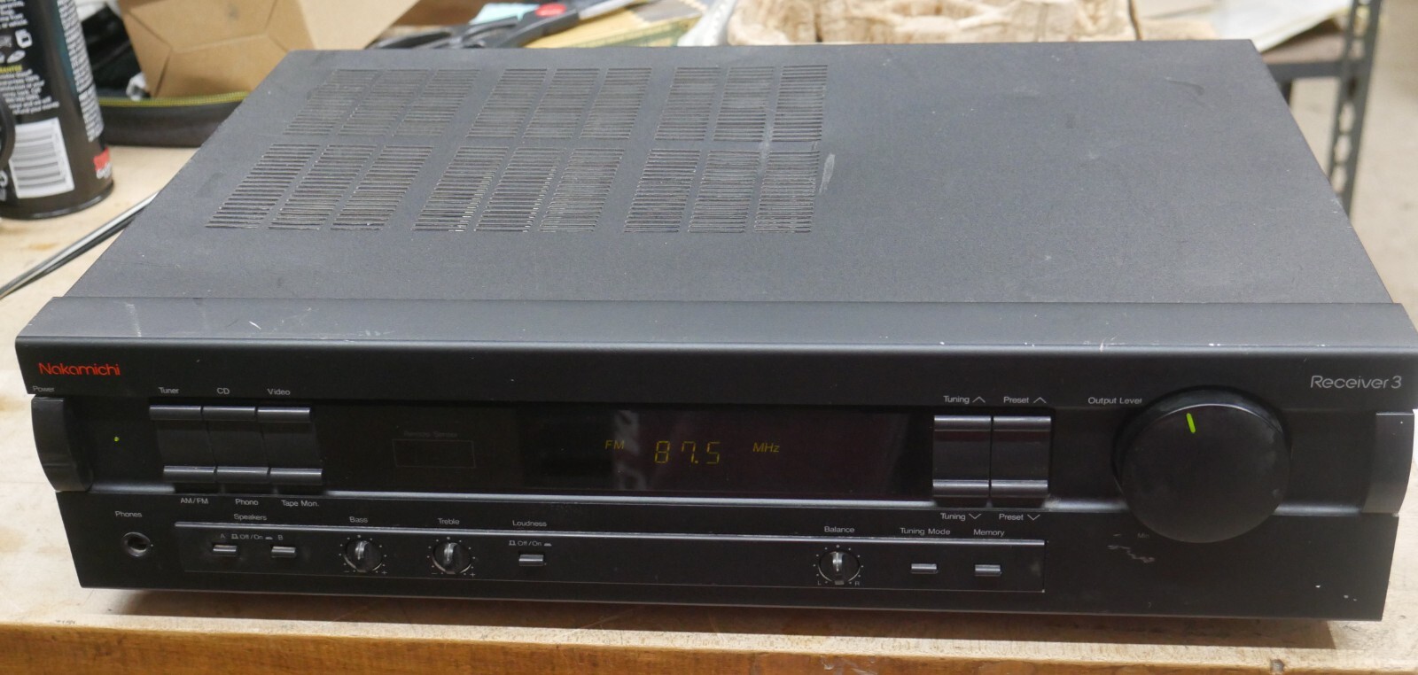 Nakamichi AM/FM  Receiver  3, Works Good NO REMOTE