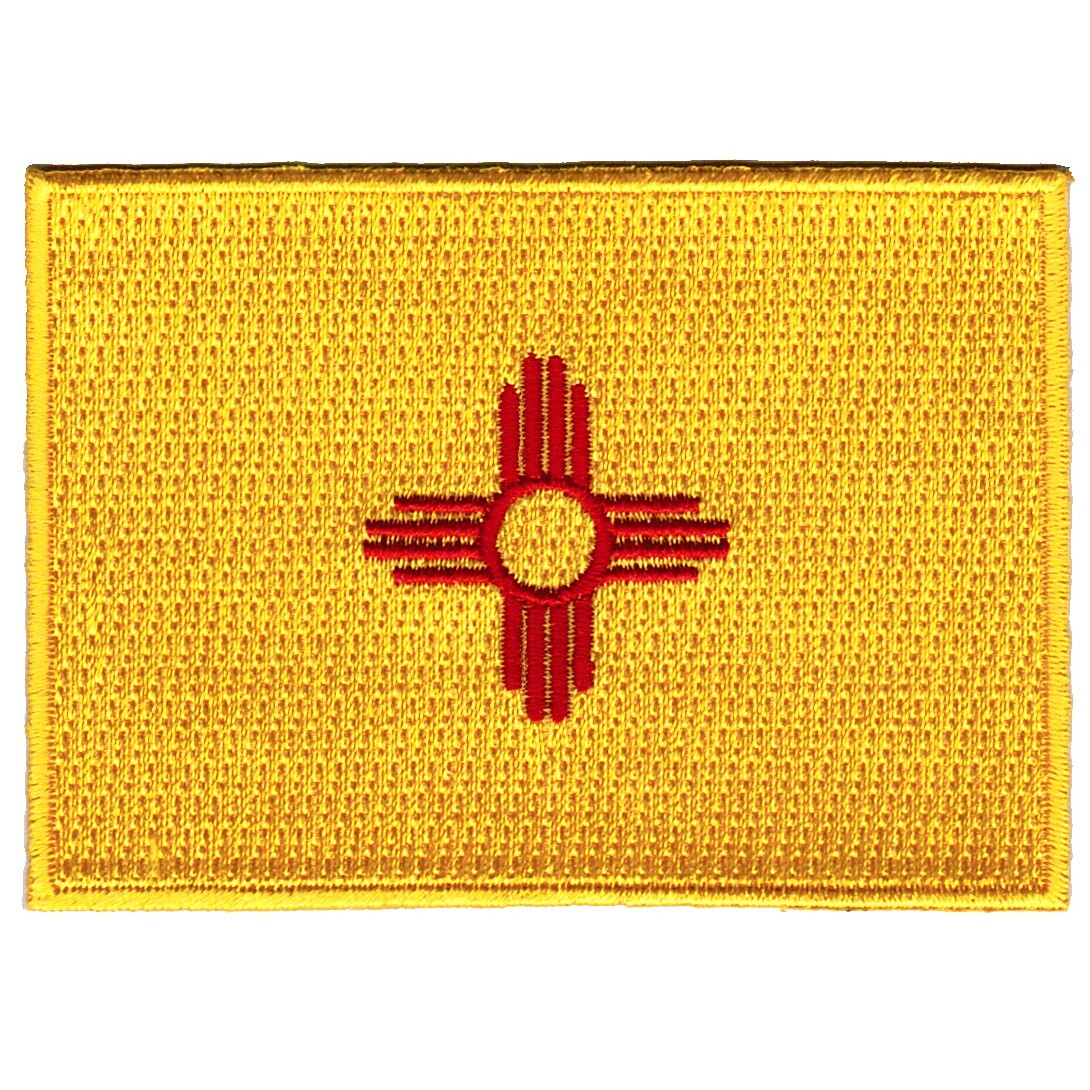 NEW MEXICO STATE FLAG PATCH embroidered iron-on EMBLEM Albuquerque applique NM