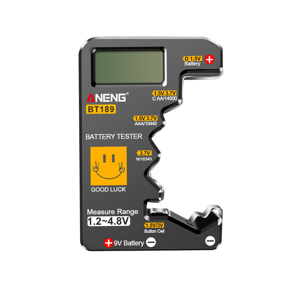 BT189 Digital Battery Tester Electricity Indicator Universal AA, AAA 9V Battery