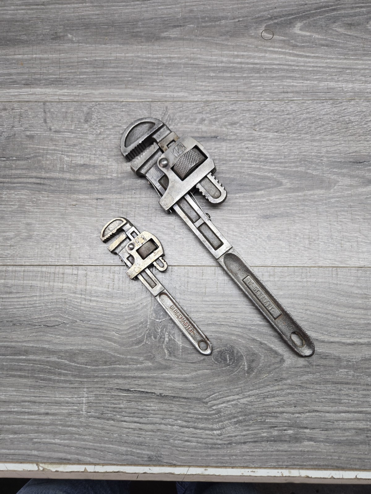 2 Vintage Pipe Wrench 8" And 14" West Germany NICE!
