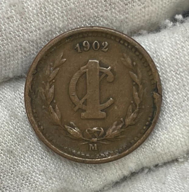 1902 m Mexico One Centavo Coin