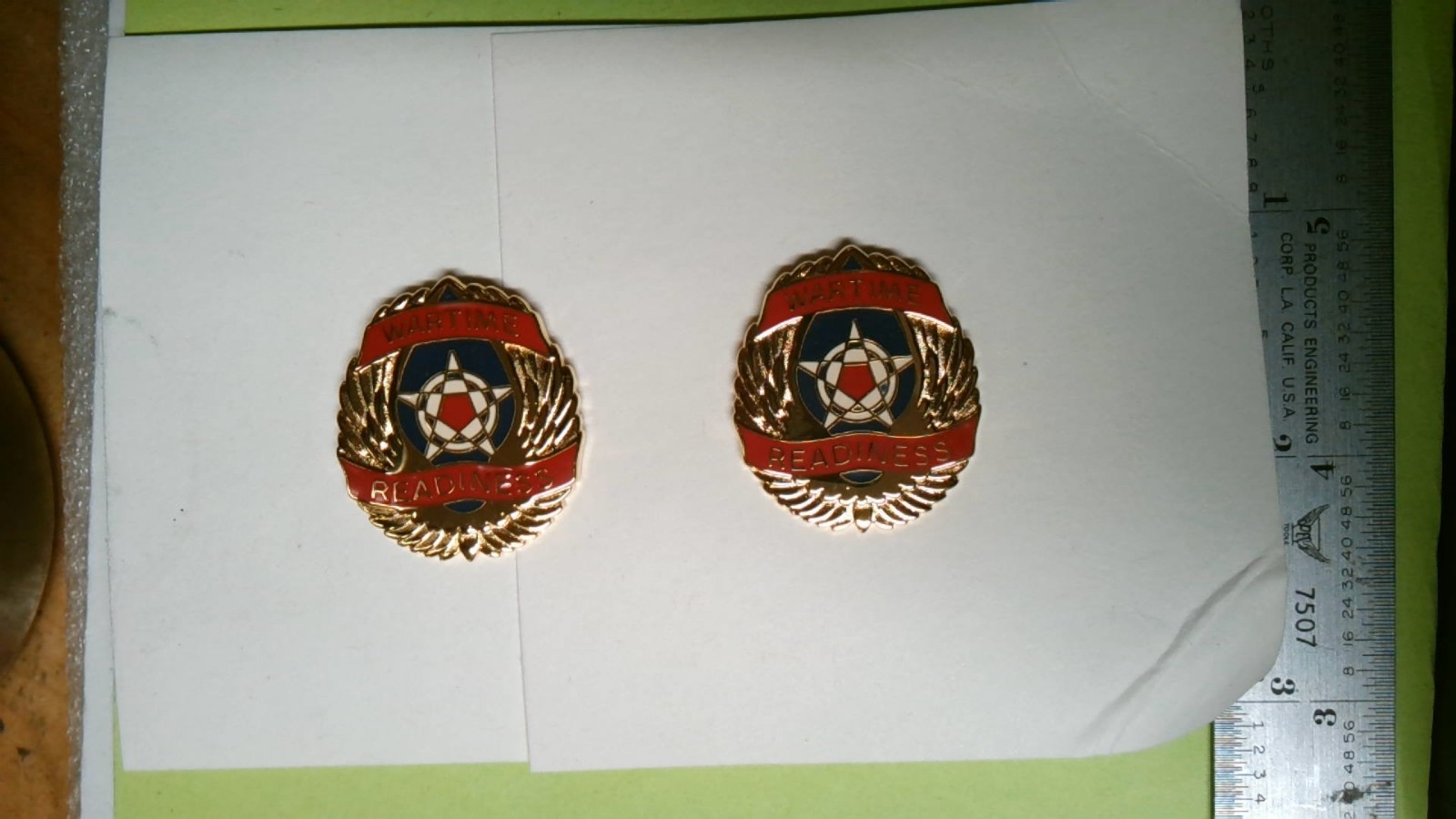 MILITARY INSIGNIA CREST DUI SET OF 2 US ARMY OPERATIONAL SUPPORT AIRLIFT COMMAND