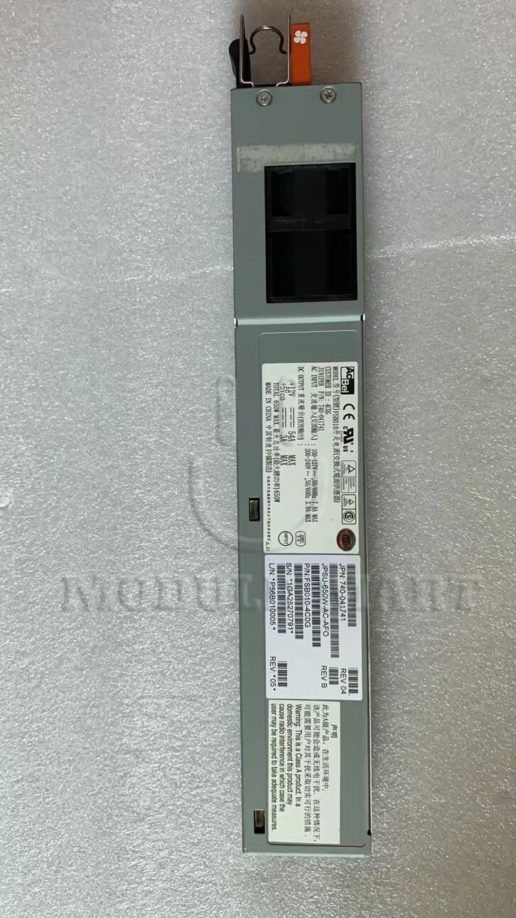 Juniper JPSU-650W-AC-AFO 650W AC Power Supply 740-041741 for EX4550 QFX3500/5100