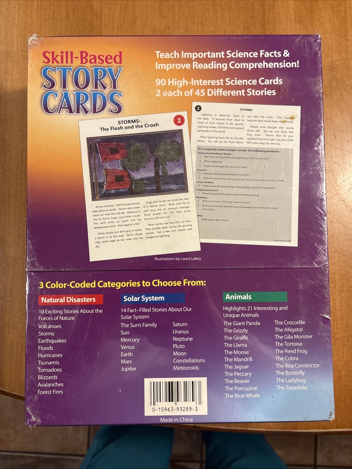 New Sealed Education Tools Skill Based Story Cards Science Animal Solar System
