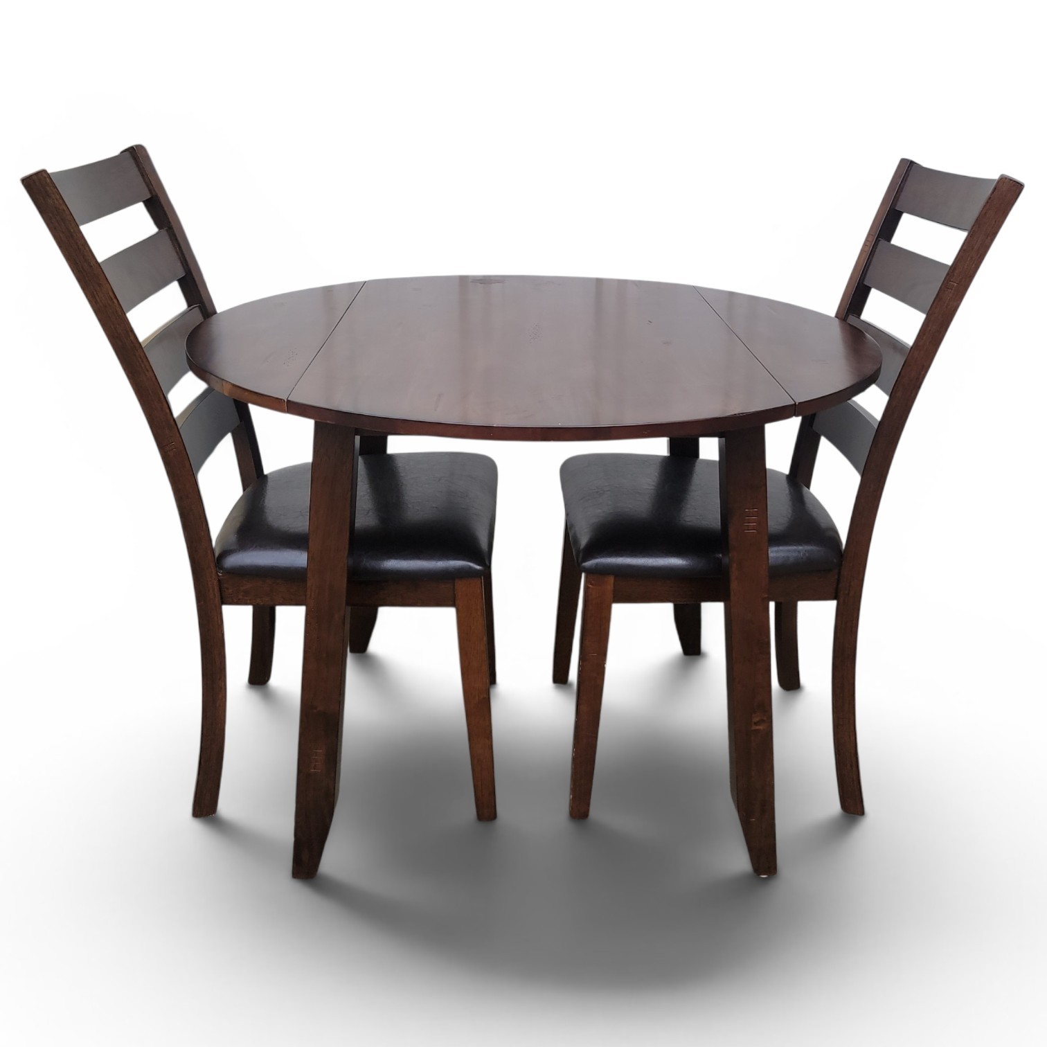 Great Veca Co brand Kona Dual Drop Leaf Dining Table Set 2 Chairs - Local Pickup