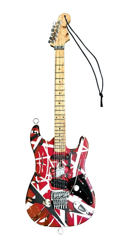 Eddie Van Halen Frankenstein Red Black 6in Holiday Ornament NEW 000282020