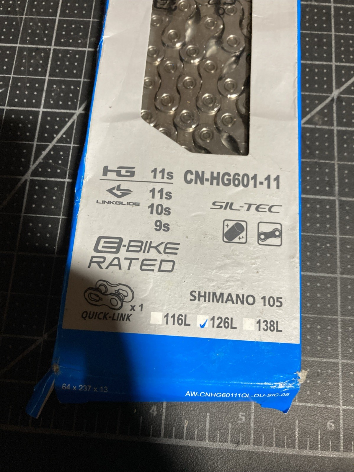 NEW Shimano CN-HG601-11 11-Speed 126L Road MTB Ebike Bike Chain with Quick-Link