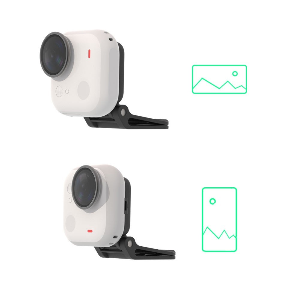 Adjustable Magnetic Hat Clip for Insta360 Go Vertical Horizontal Mount